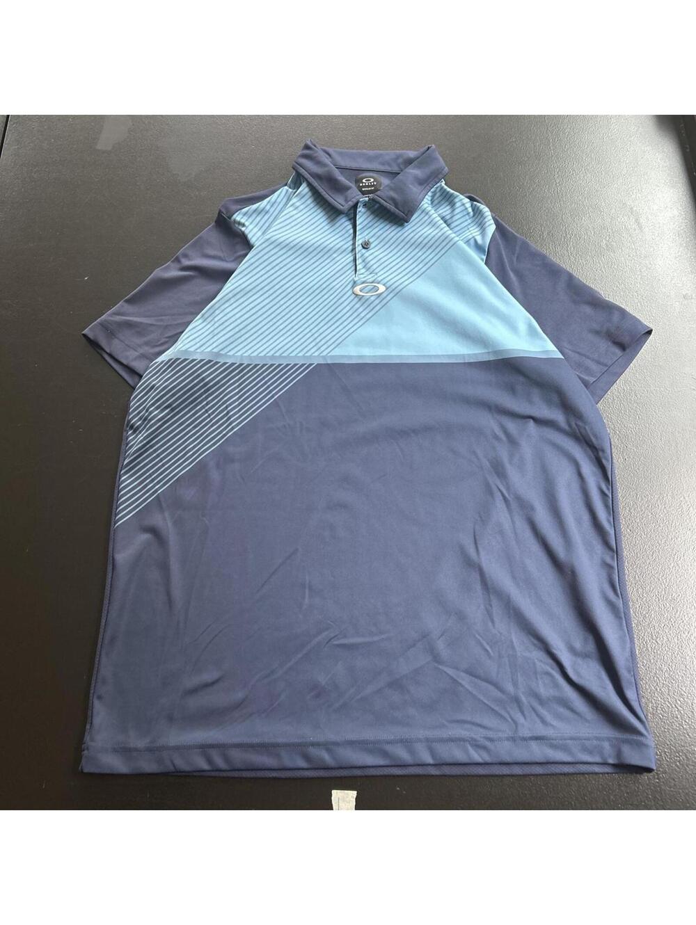 Vintage Oakley short sleeve polo shirt in a striking multi-ton